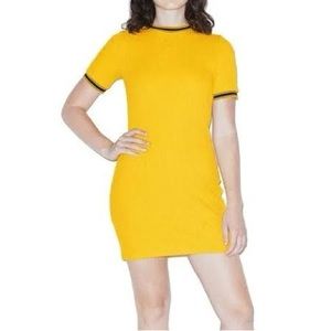 American Apparel Ribbed Shirt Mini Dress